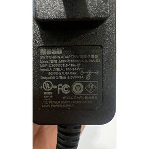 Genuine MOSO MSP-C3000IC5.0-18A-US AC/DC Switching Wall Adapter 5V 3A OEM